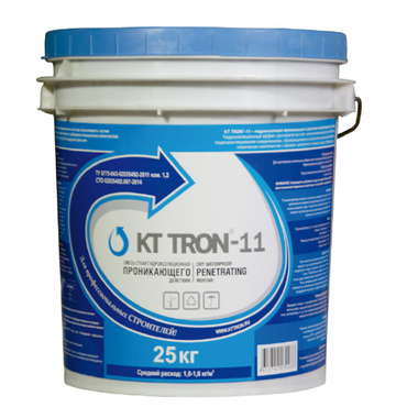 КТтрон–11 (Гидроизоляция для бетонных конструкций, прослуживших длительный срок под воздействием воды)