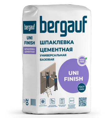 Bergauf Uni Finish Базовая универсальная цементная шпаклевка