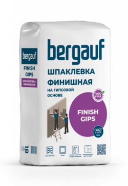 Bergauf Finish Gips 18 кг Финишная шпаклевка на гипсовой основе