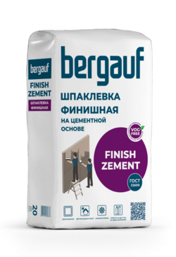 Bergauf Finish Zement 20 кг Финишная шпаклевка на цементной основе