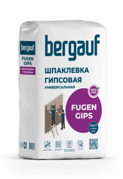 Bergauf Fugen Gips 25 кг Универсальная шпаклевка на гипсовой основе