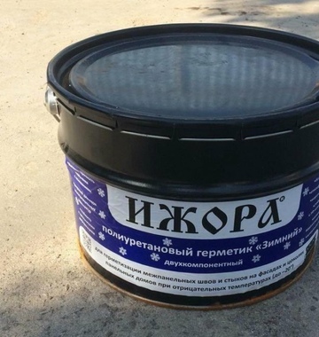 Двухкомпонентный полиуретановый герметик ИЖОРА® «Зимний» (-20С)