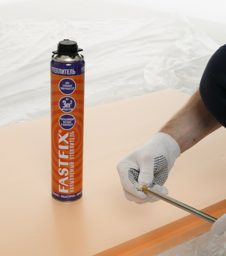 Напыляемый утеплитель PENOPLEX® FASTFIX®