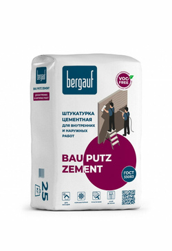 Bergauf Bau Putz Zement 25 кг Штукатурка цементная