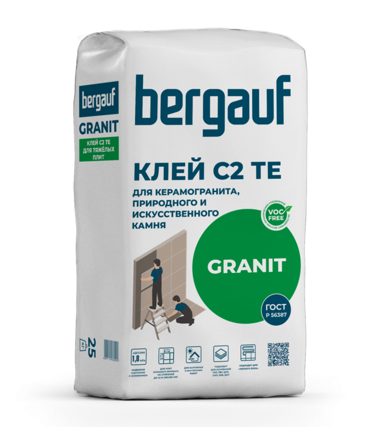 Клей для керамогранита Bergauf Granit 25кг
