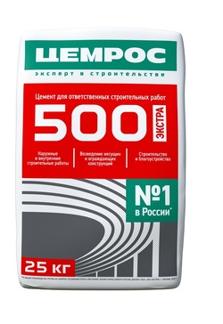 Цемент М500 Д0 ЦЕМ I 42,5 25 кг