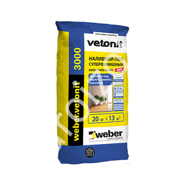 Суперфинишный наливной пол Weber Vetonit 3000