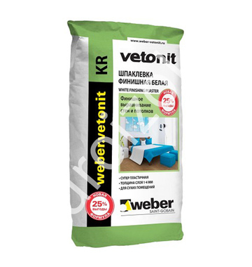 Шпаклевка финишная на органическом связующем Weber Vetonit KR