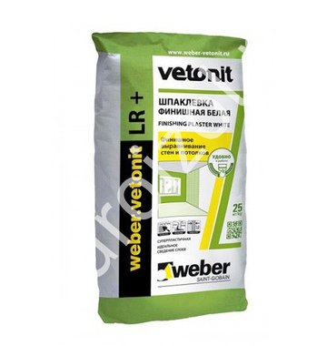 Шпаклевка финишная белая полимерная Weber Vetonit LR +